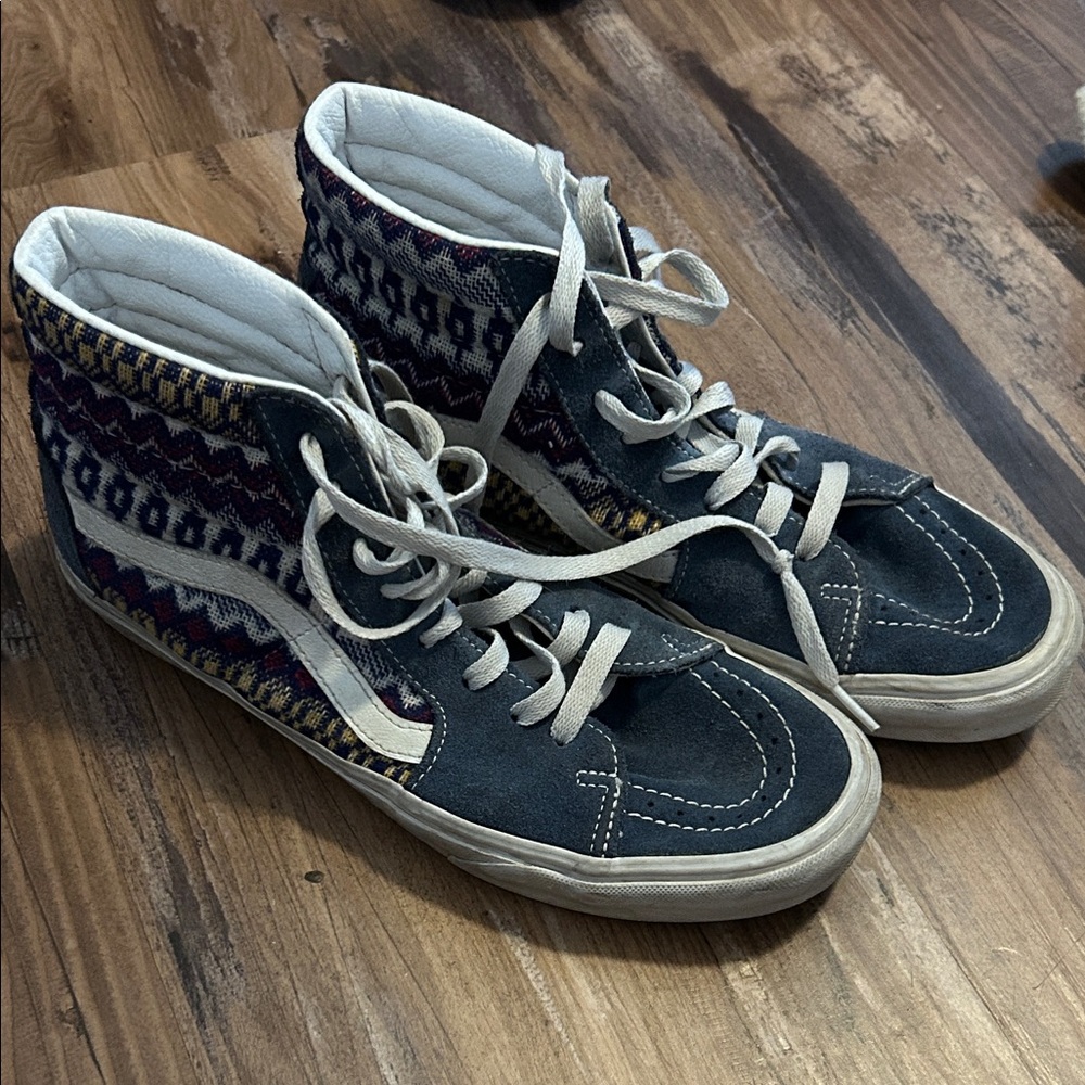 Patterned Vans High Tops